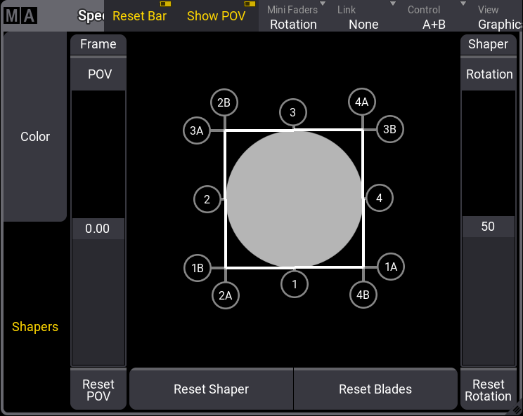 Shapers Dialog window is open