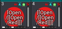 Example showing the infinite icon on presets.