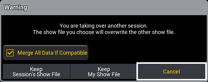 Warning about a joining High Priority station.