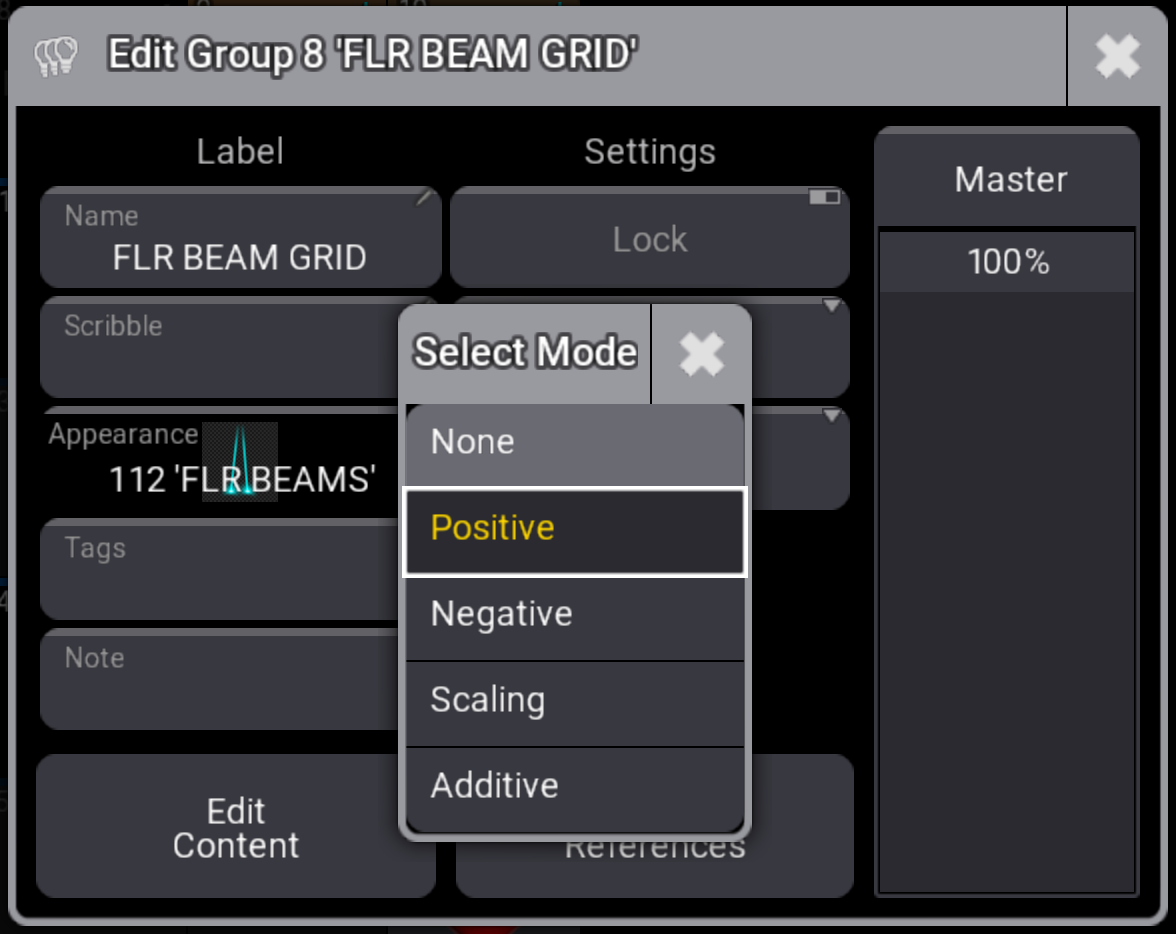 Group Master Modes