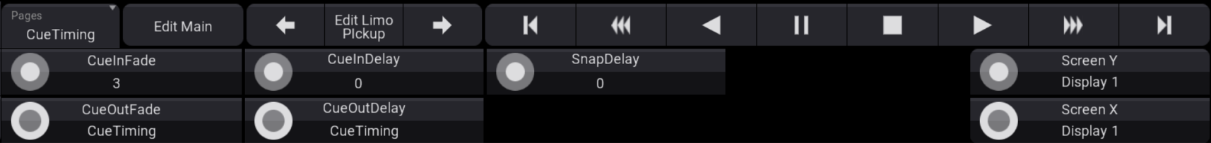 This image shows the Sequence Encoder Toolbar. 